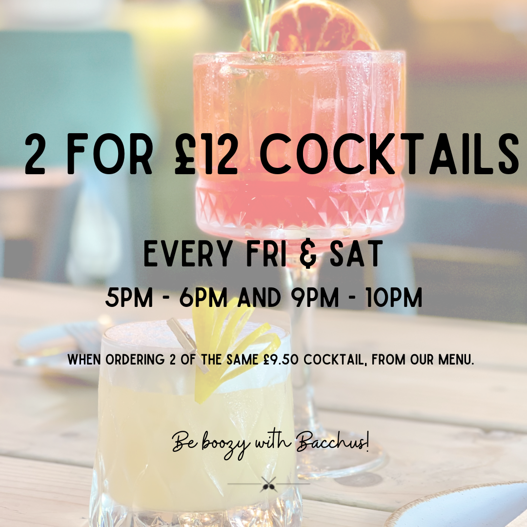 2 FOR £12 Cocktails